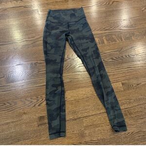 Lululemon Align Pant Leggings 4 28 Green Camo Leggings